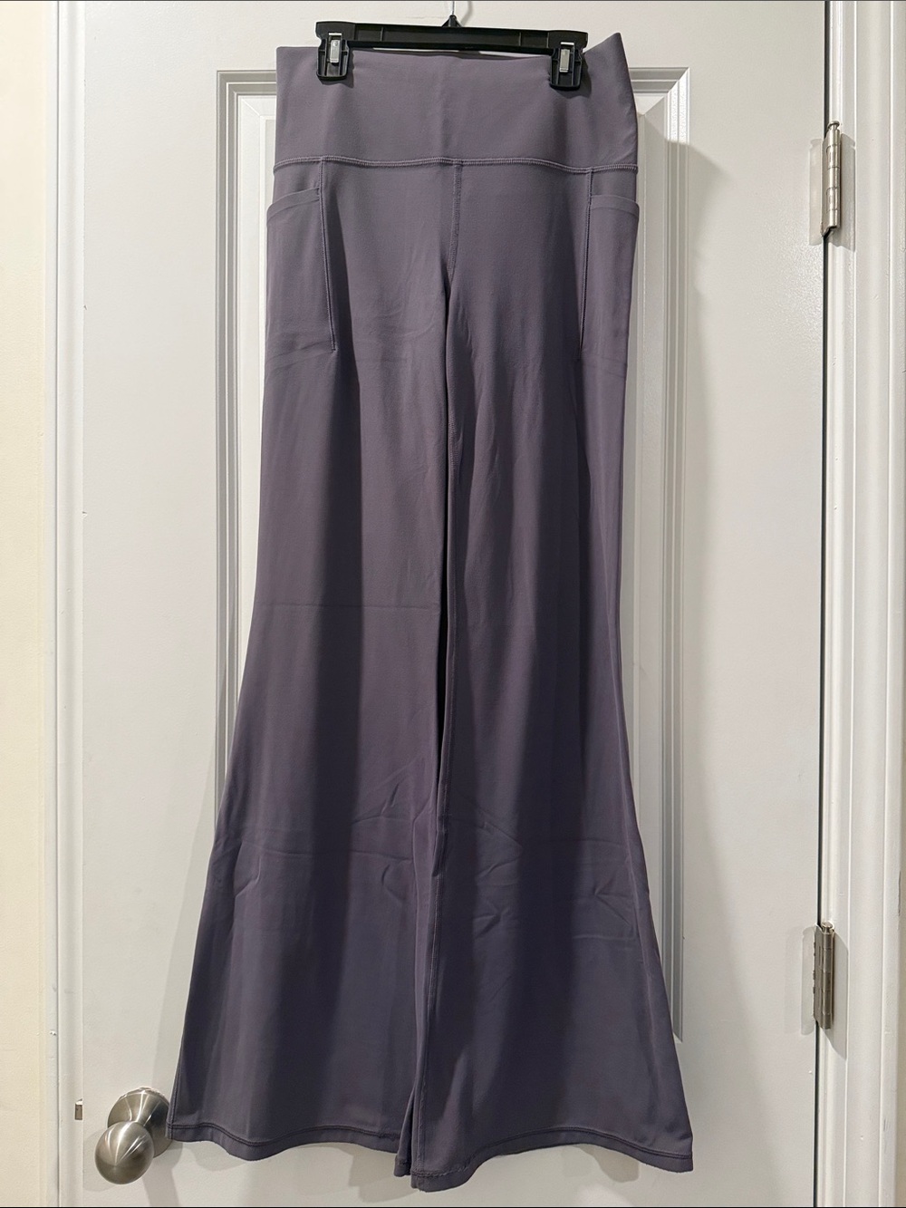 Athleta Flared Leg High-Waist Leggings in Dusty Plum